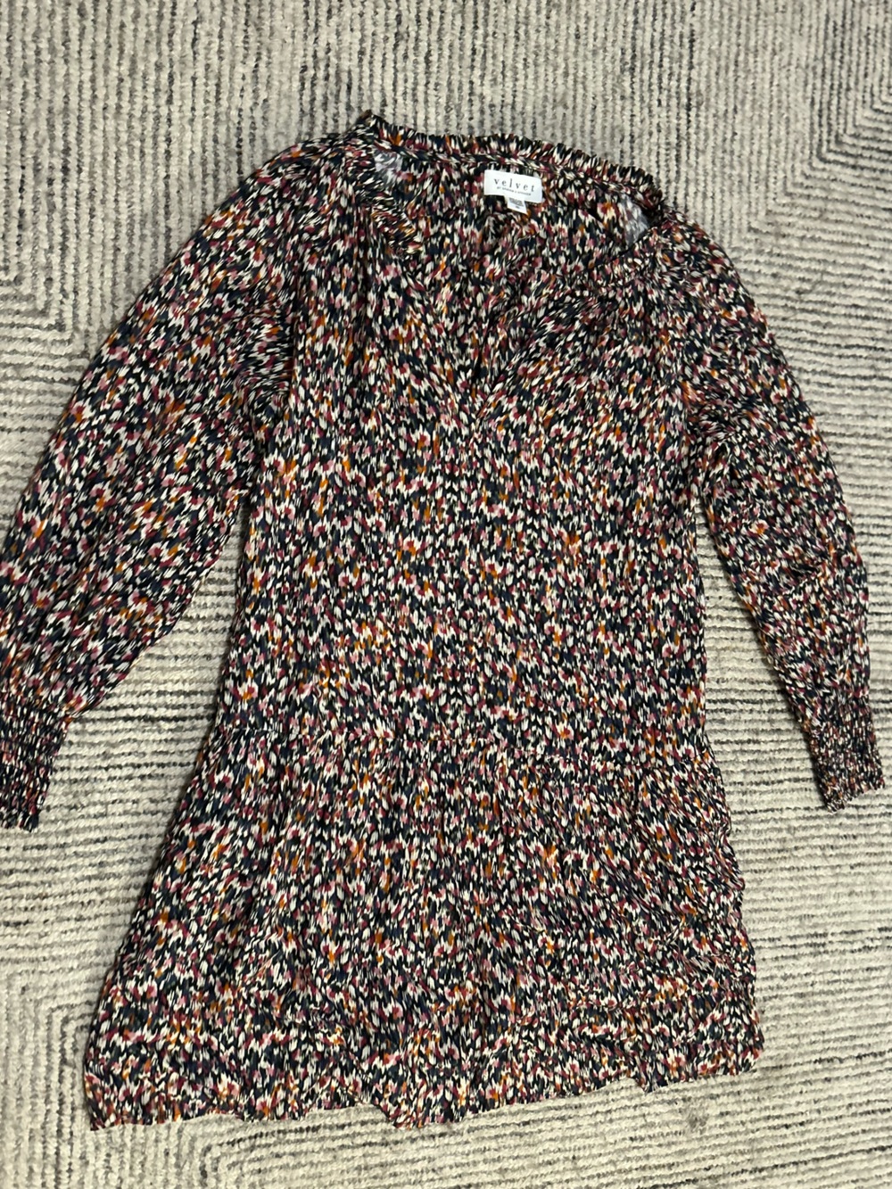 Velvet by Graham & Spencer Boho Abstract Brushstroke Size XS Pockets